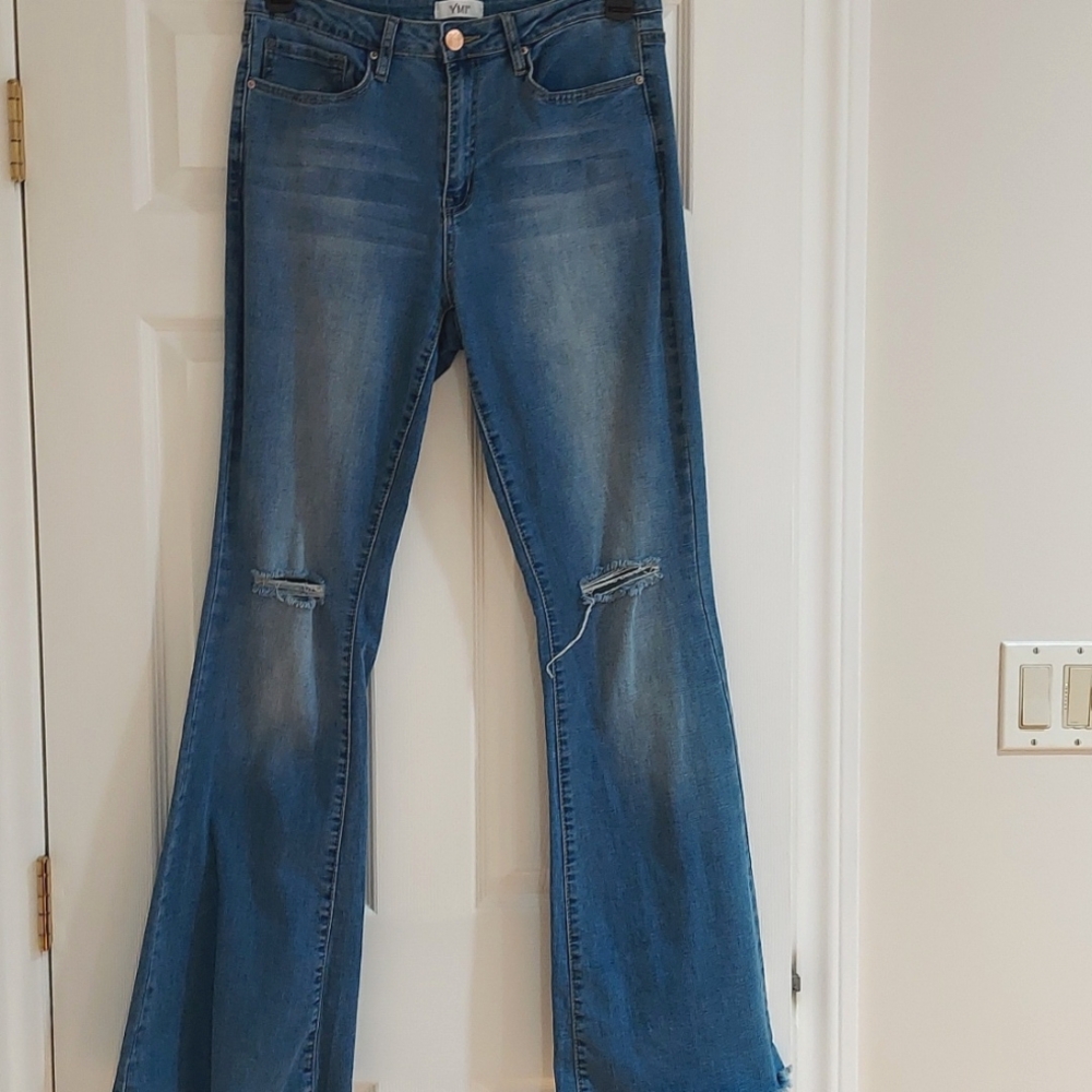 YMI, blue boot cut jeans
